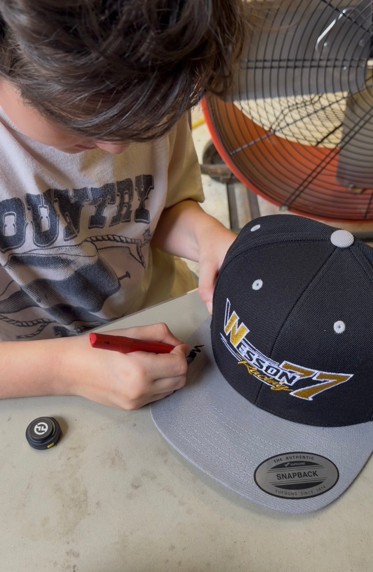 Autographed Wesson Racing Hats (limited run)